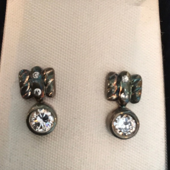 ⚡️FLASH SALE!✨ Legends of Athena 2Tone SS Cubic Zirconia Earrings - Picture 10 of 13